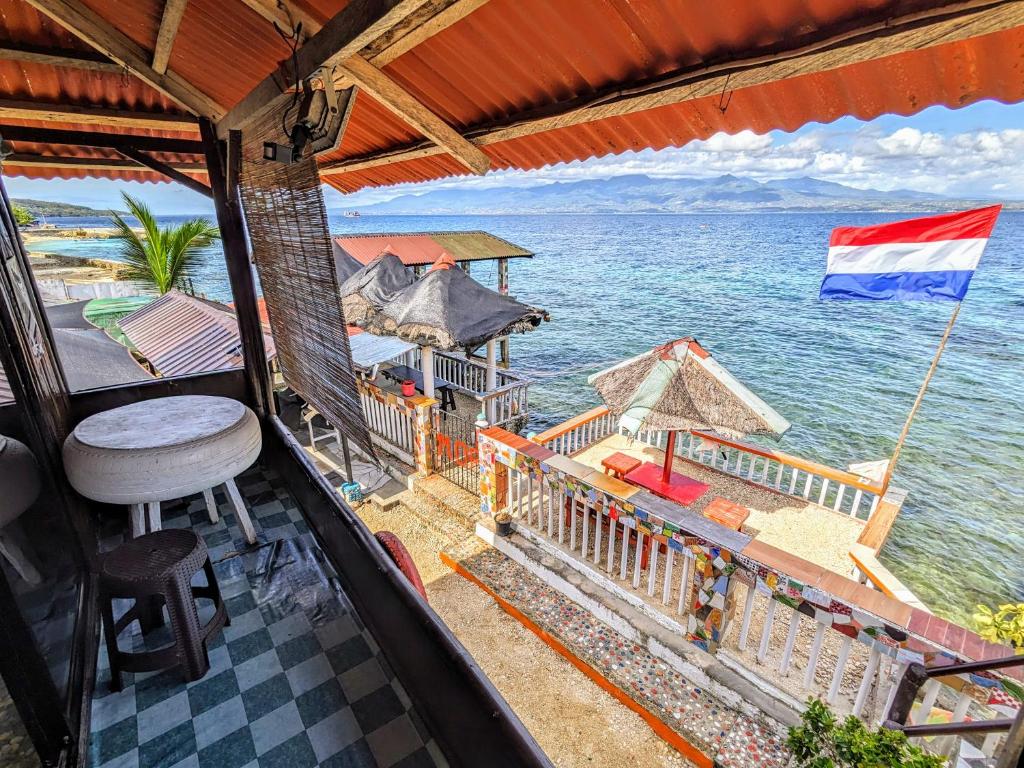 Beach and sea in front of MDF Beach Resort